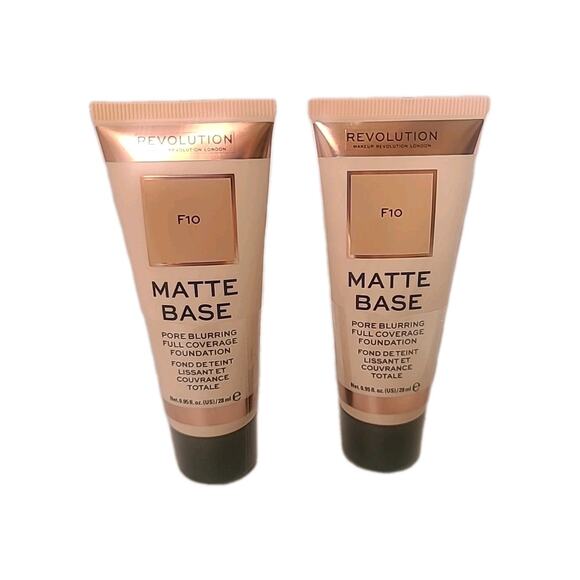 New! -2 Sealed Matte Makeup Revolution Full Coverage Pore Blurring F10 - Picture 4 of 4